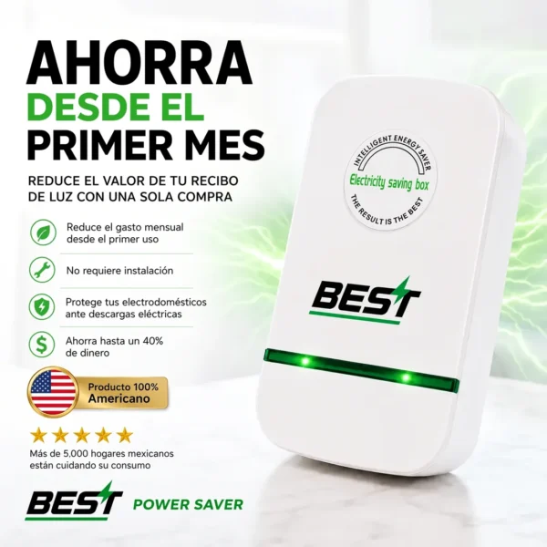 Ahorrador de Energía Best | Reduce los recibos de luz desde el primer mes